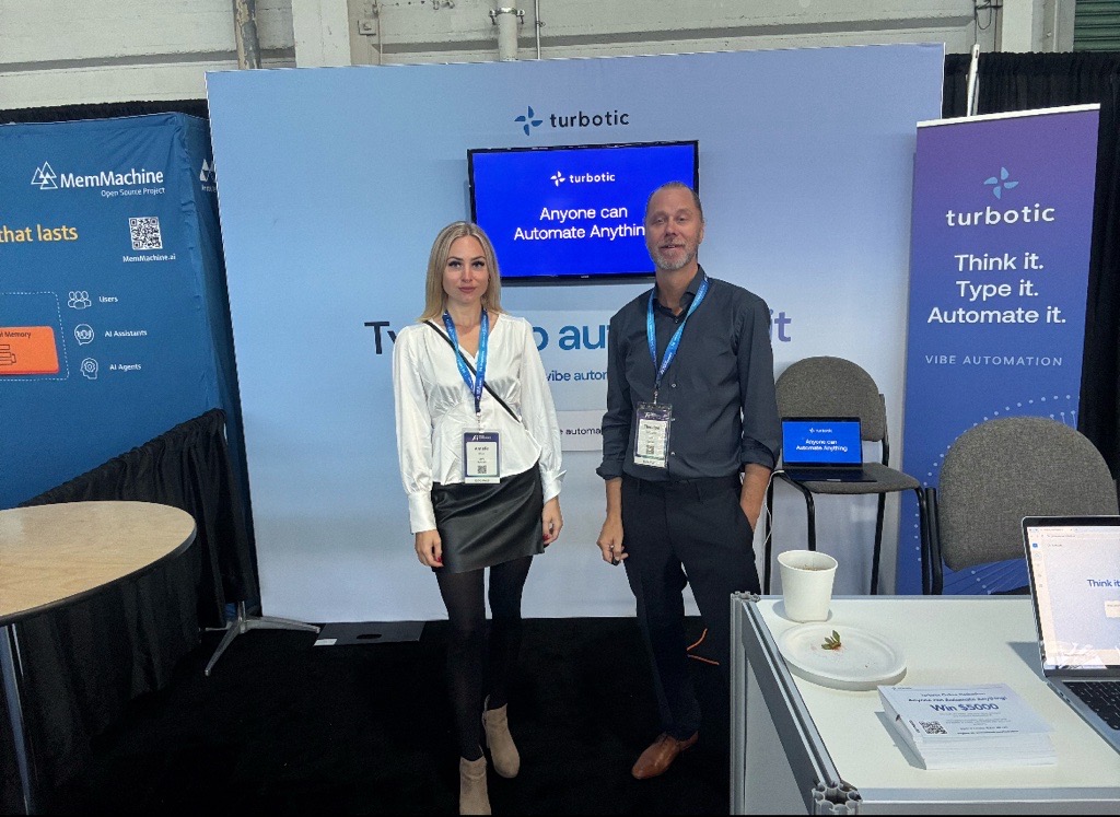 The Turbotic team at an event booth