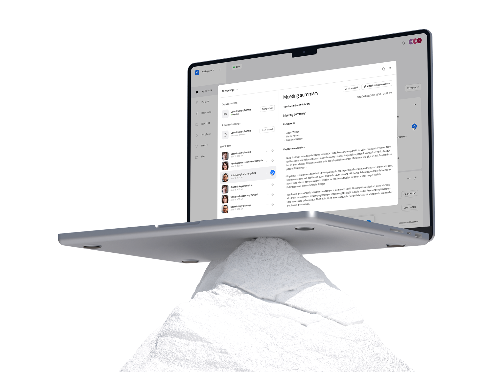 Turbotic AI Assistant Interface